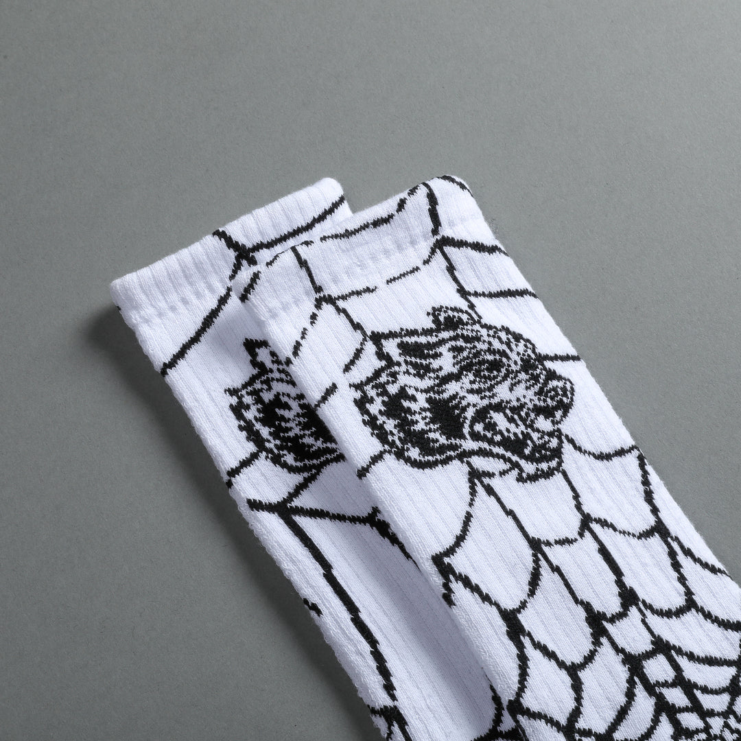 Big Wolf Web Classic Socks in White