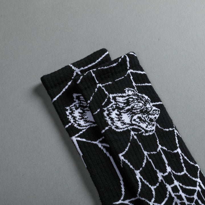 Big Wolf Web Classic Socks in Black