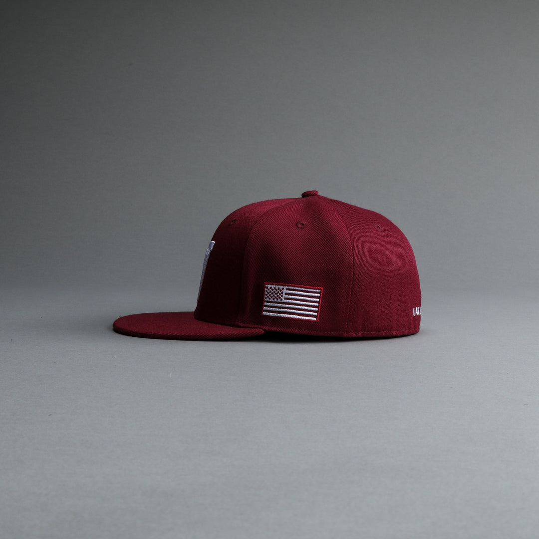 I Am The Storm "W" Fitted Hat in Red Fog