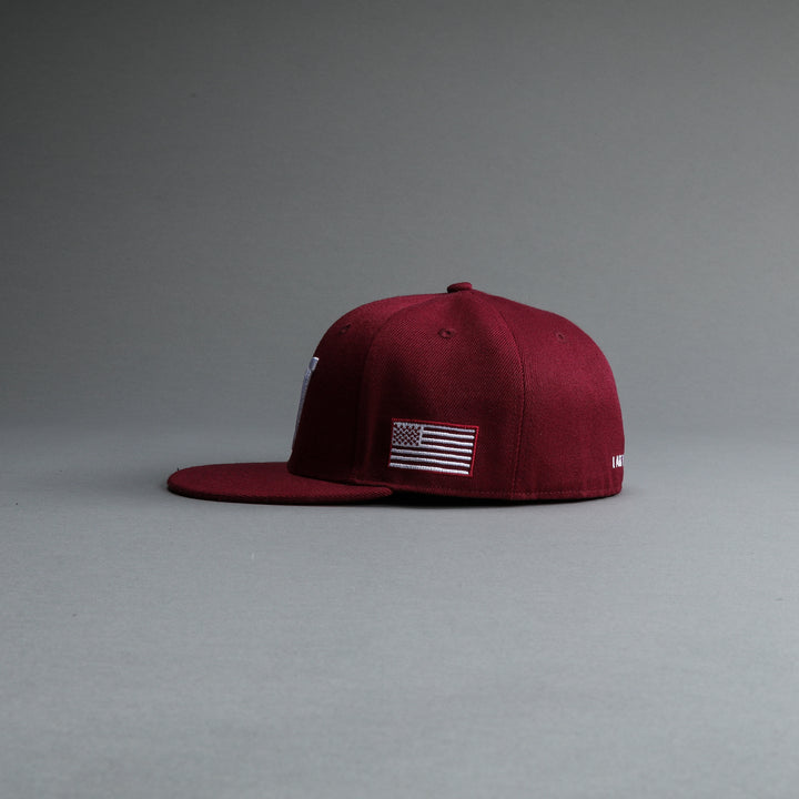 I Am The Storm "W" Fitted Hat in Red Fog