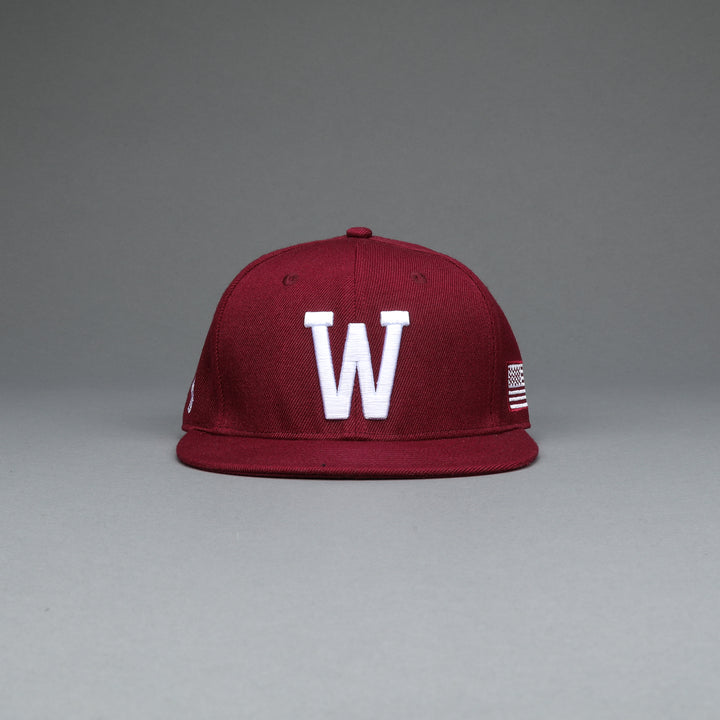 I Am The Storm "W" Fitted Hat in Red Fog