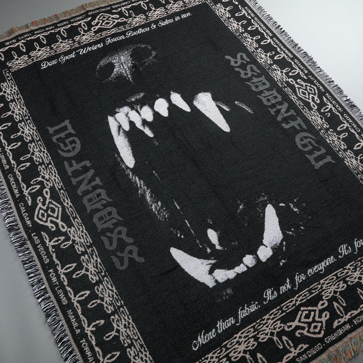 Sustain Tapestry Blanket in Black