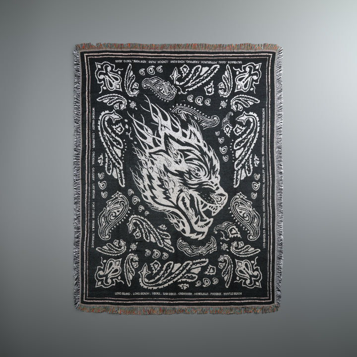Hell And Back Tapestry Blanket in Black