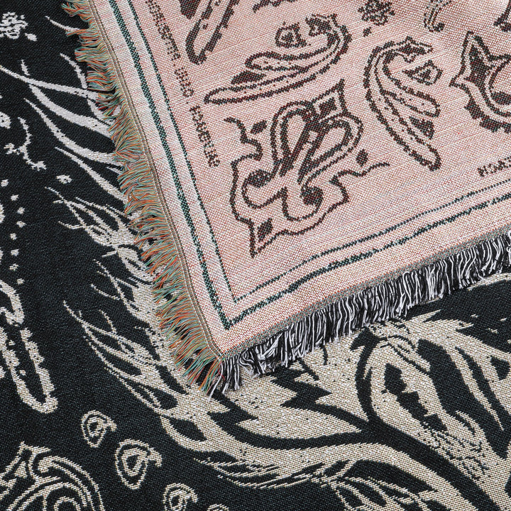 Hell And Back Tapestry Blanket in Black