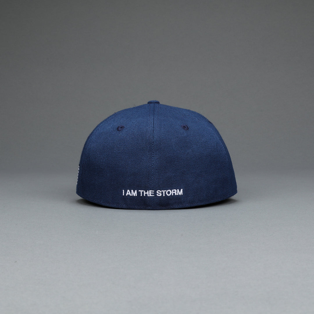 I Am The Storm "W" Fitted Hat in Storm Blue