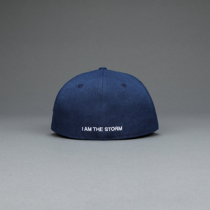 I Am The Storm "W" Fitted Hat in Storm Blue