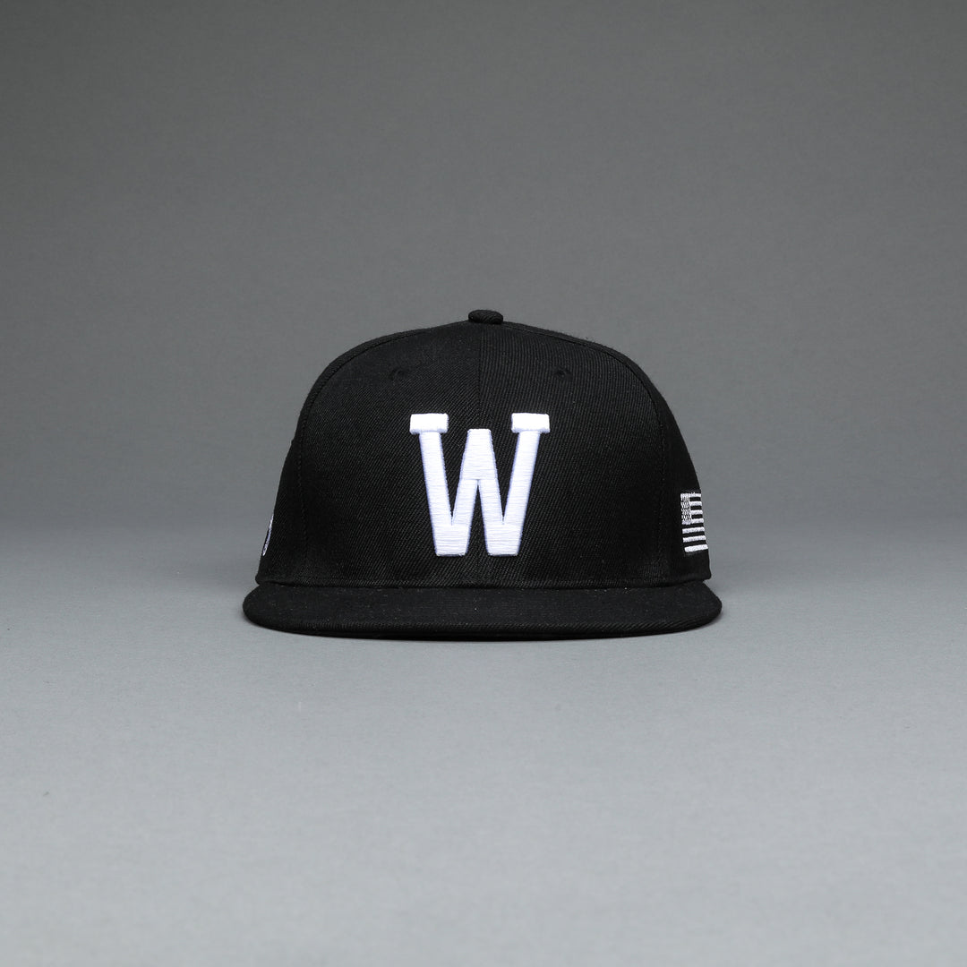 I Am The Storm "W" Fitted Hat in Black