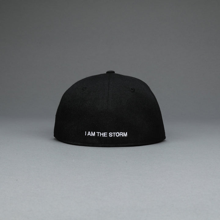 I Am The Storm "W" Fitted Hat in Black