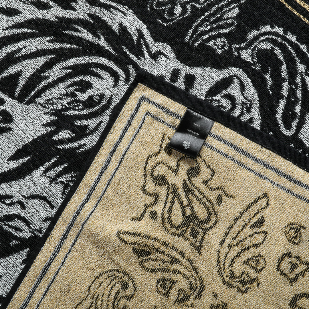 Hell & Back Beach Towel in Black