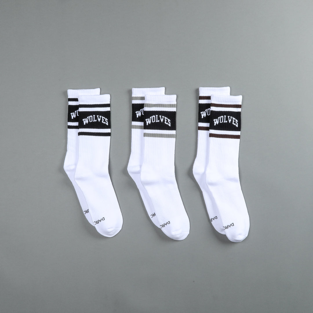 Loyalty Classic Socks (3 Pack) in Mojave Brown/Black/Cactus Gray