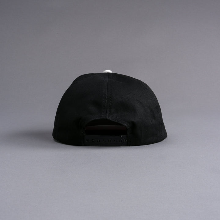 Just Look Up Vintage 5 Panel Hat in Black/Cream