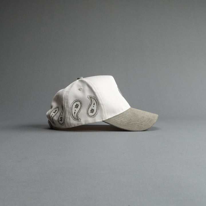 Southwest 5 Panel Hat in Cream/Cactus Gray