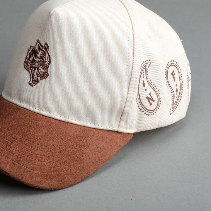 Southwest 5 Panel Hat in Cream/Desert Rose