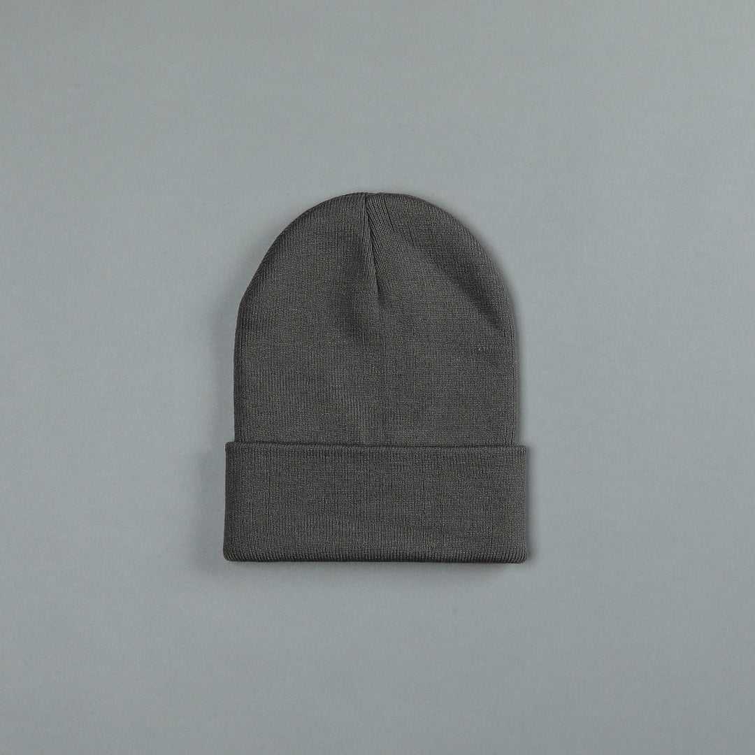 Wolf Patch Hard Work Beanie in Wolf Gray