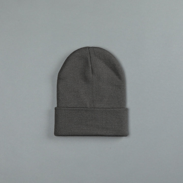 Wolf Patch Hard Work Beanie in Wolf Gray