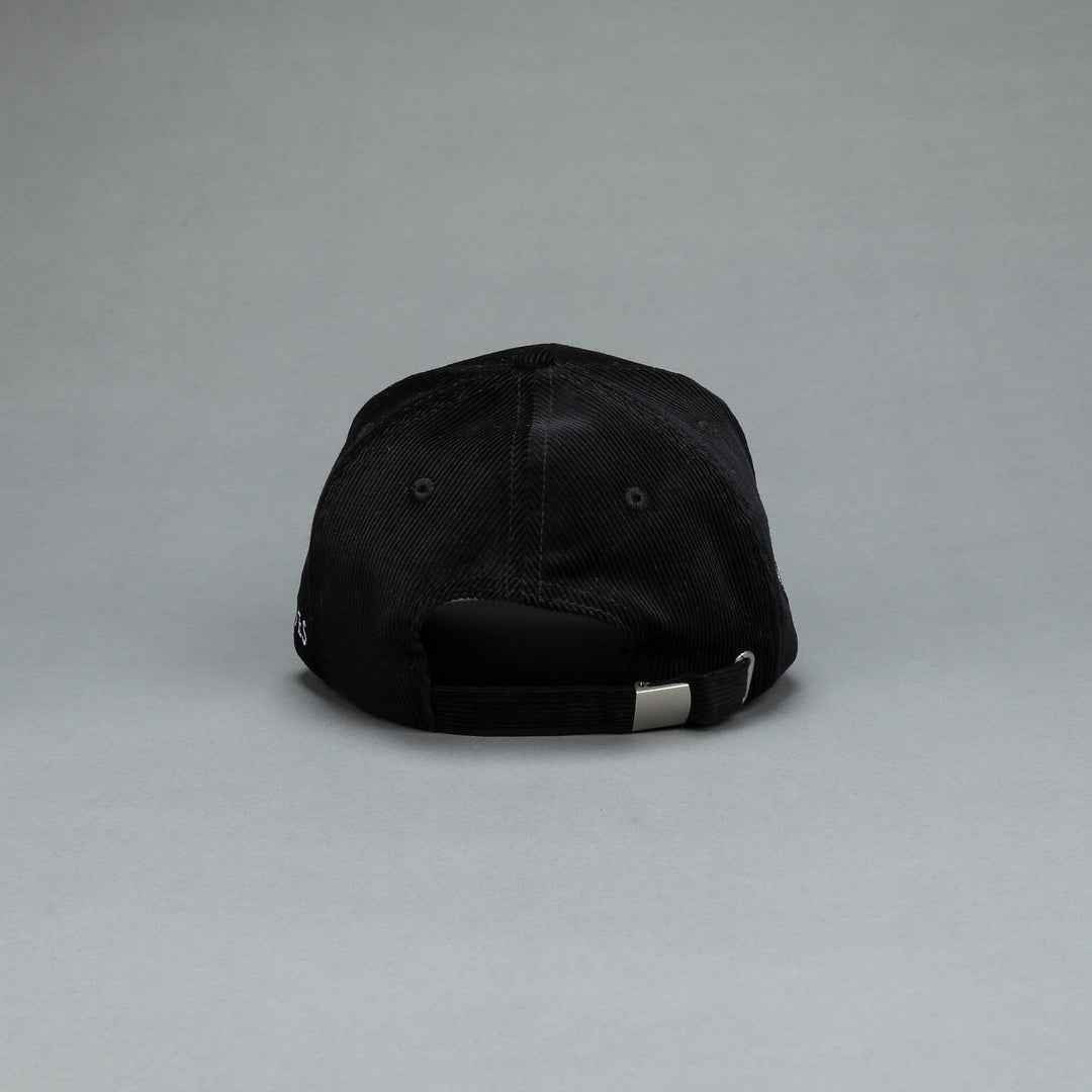SSDD Corduroy 5 Panel Hat in Black