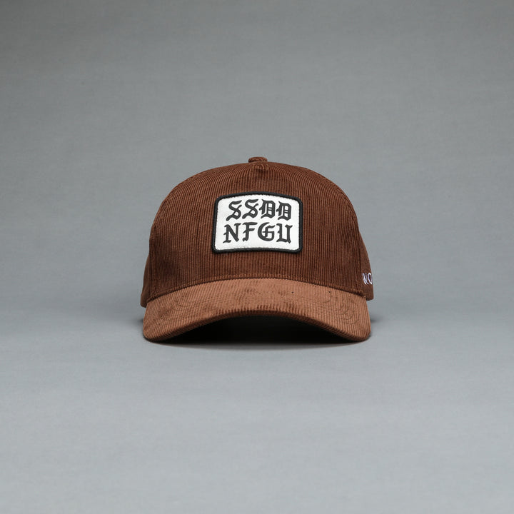 SSDD Corduroy 5 Panel Hat in Norse Brown