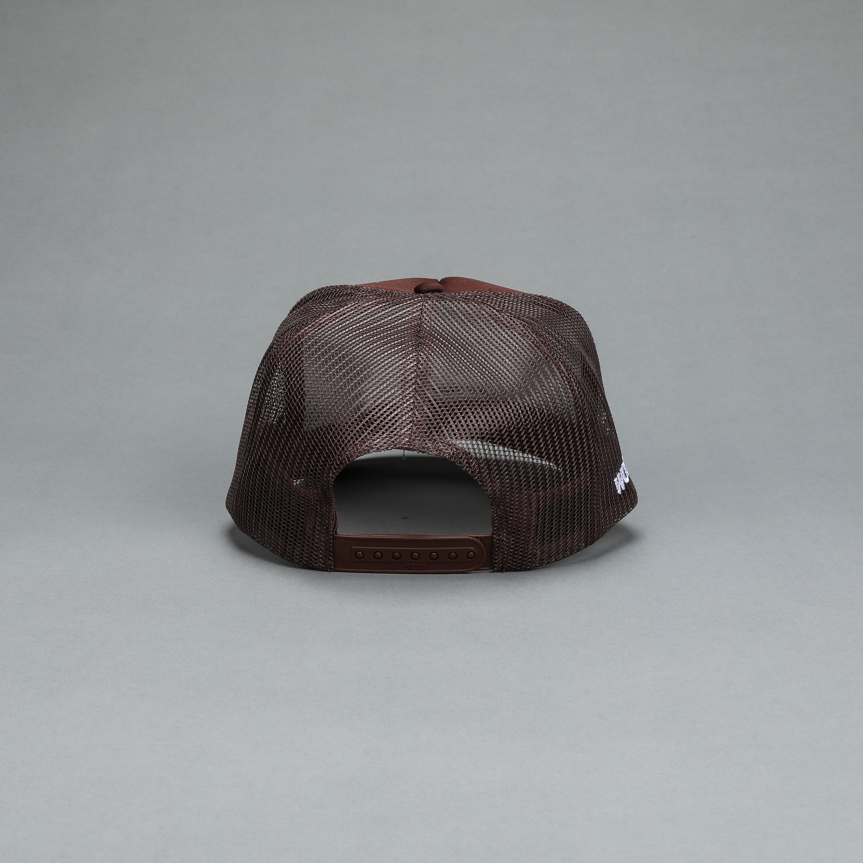 Wolf Patch Trucker Hat in Norse Brown