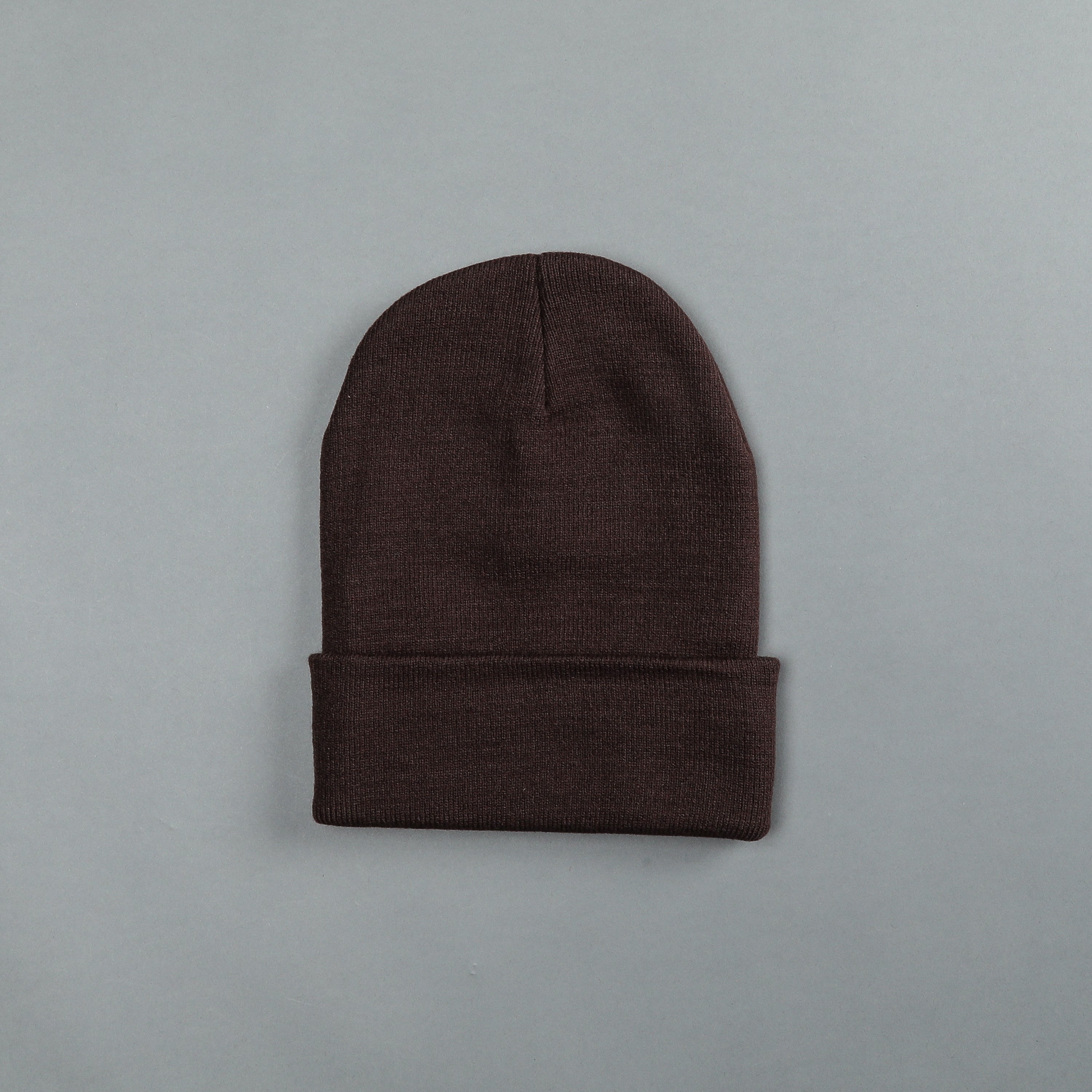 IYKYK Work Hard Patch Beanie in Norse Brown