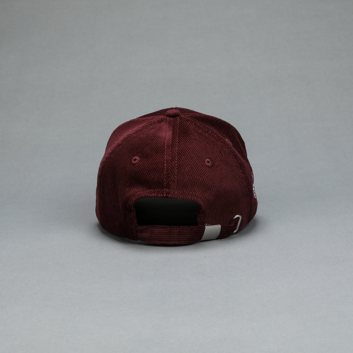 Feed Patch Corduroy 5 Panel Hat in Maroon