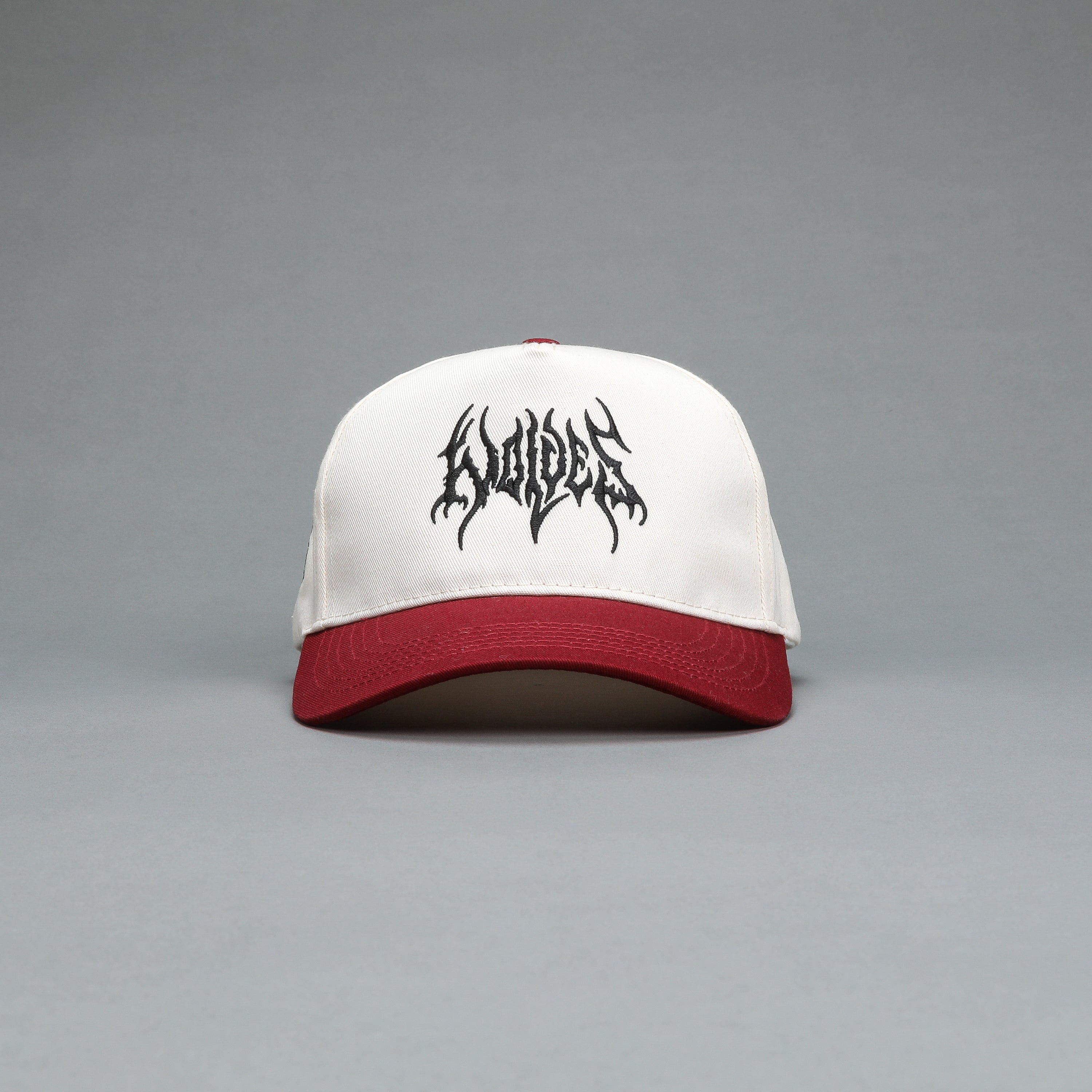 Until Valhalla 5 Panel Hat in Cream/Maroon – DarcSport