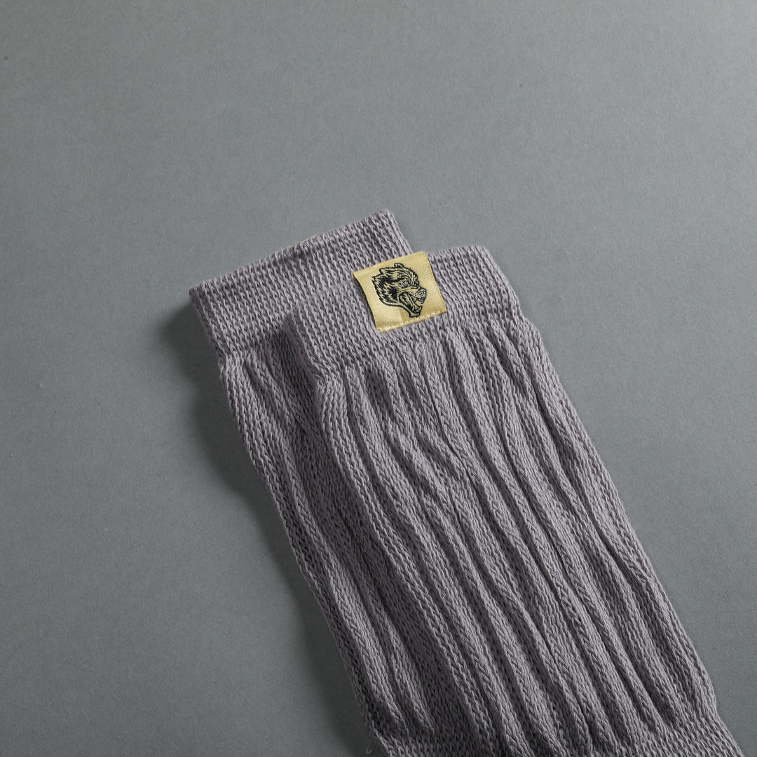 Wolf Patch Comfy Socks in Norse Purple