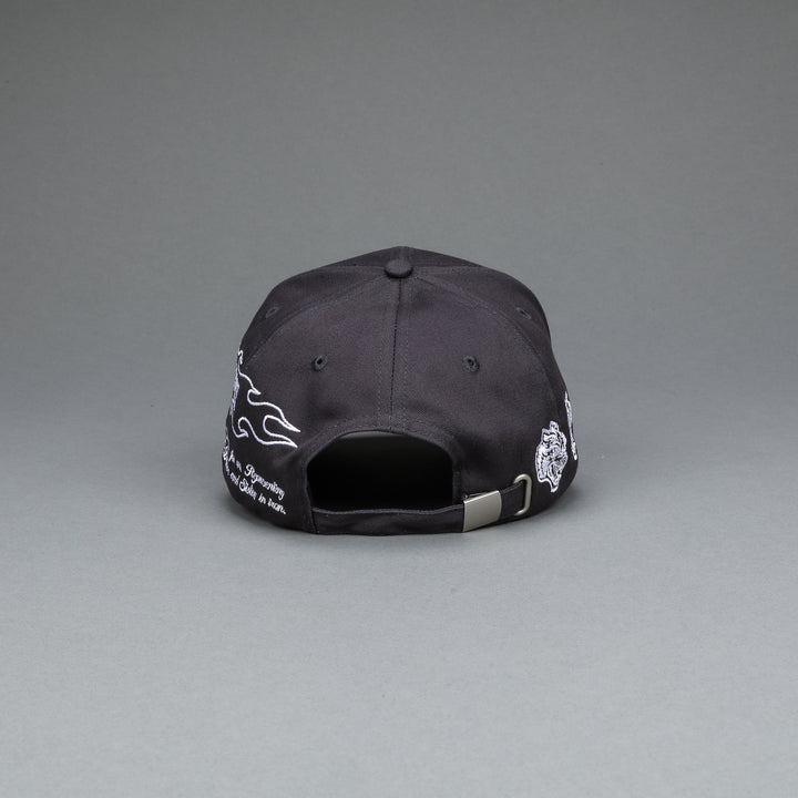 With Valor 5 Panel Hat in Darc Blue