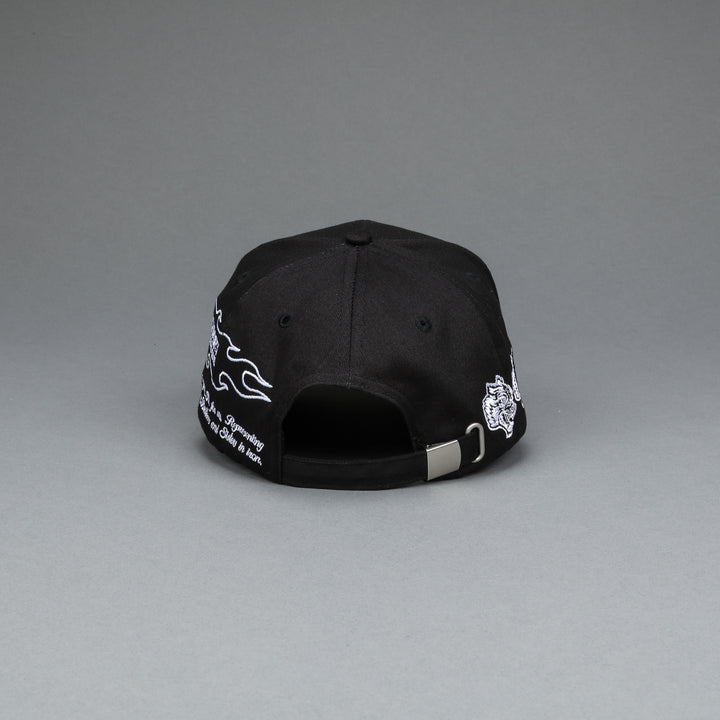 With Valor 5 Panel Hat in Black