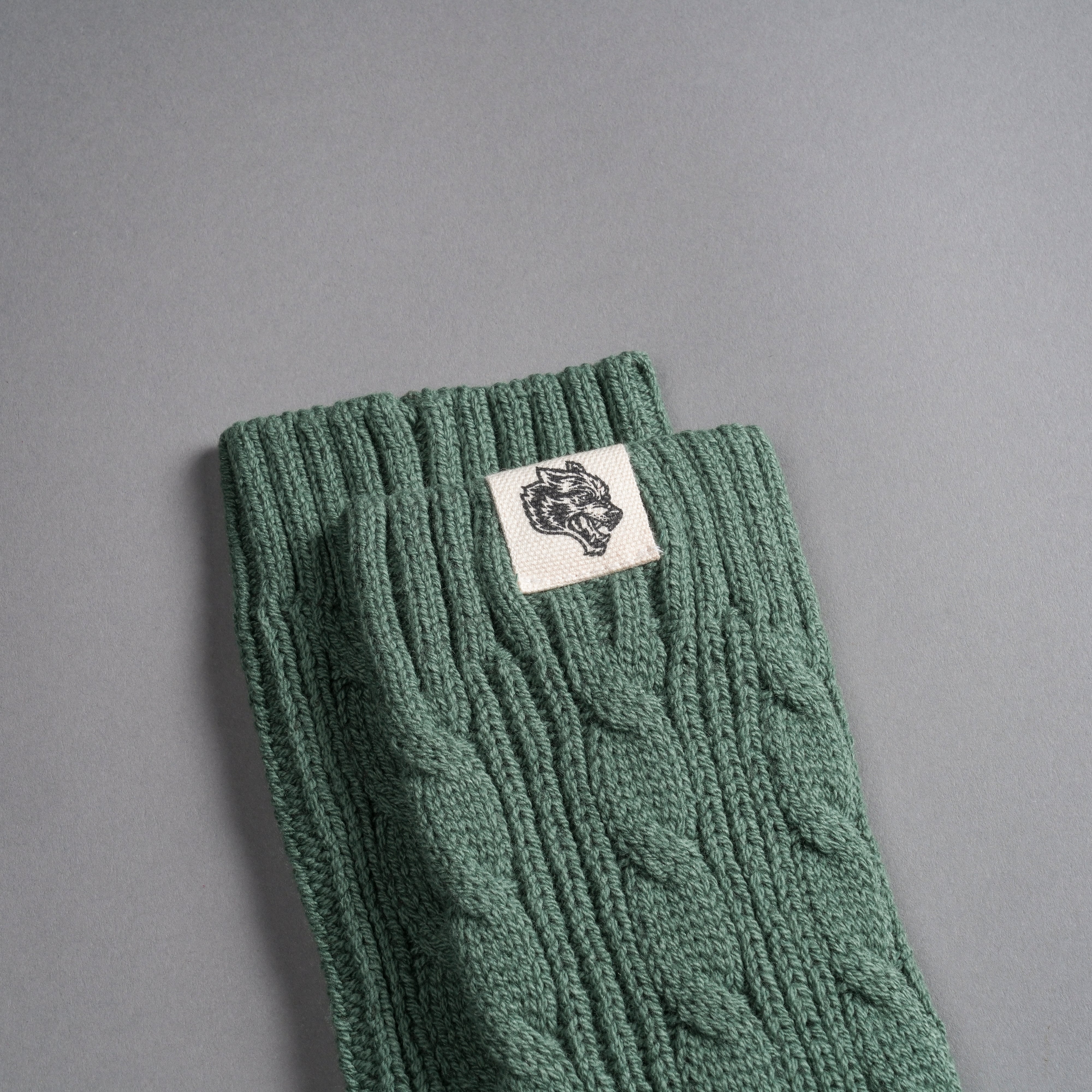 Wolf Patch Evey Socks in Rosemary