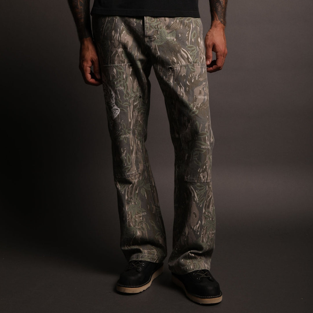 Been Through It Hoffa Flare Pants in Norse Camo