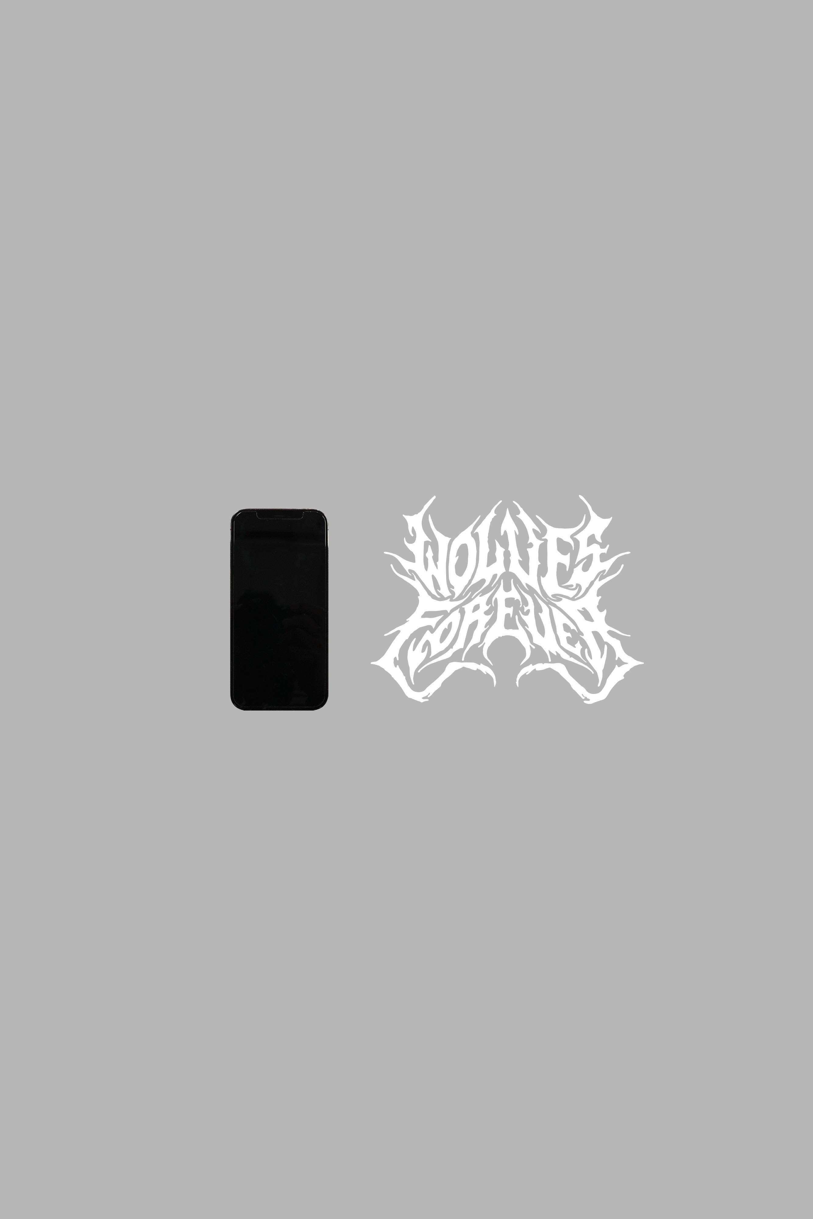 Metal Decal in White