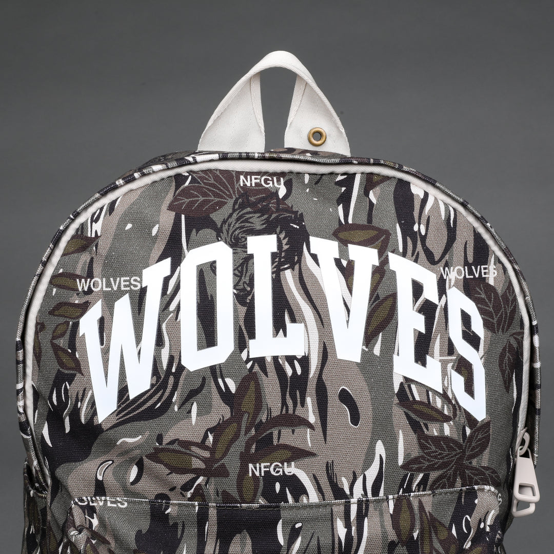 Wolves Everyday Backpack in Darc Coffee Norse Camo