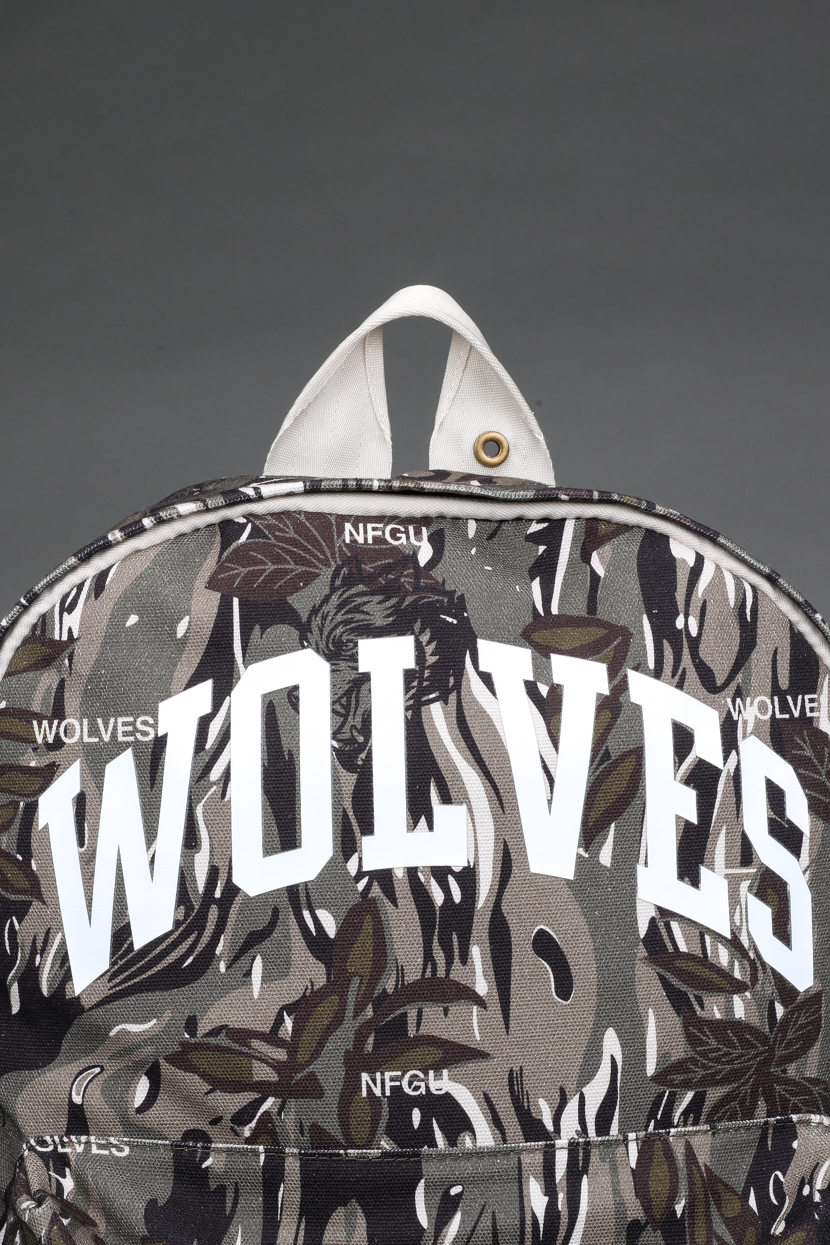 Wolves Everyday Backpack in Darc Coffee Norse Camo