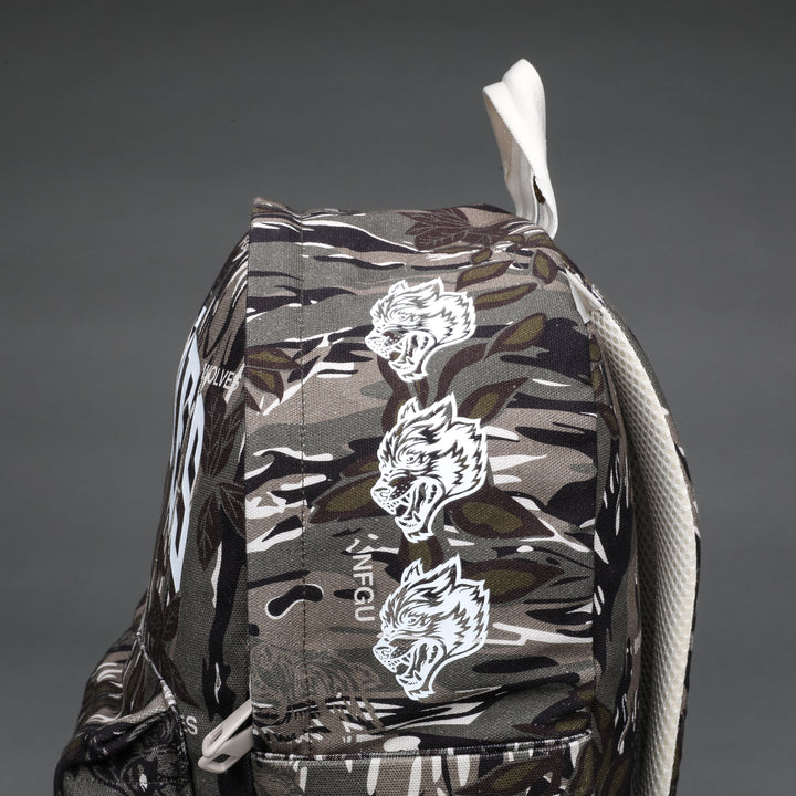 Wolves Everyday Backpack in Darc Coffee Norse Camo