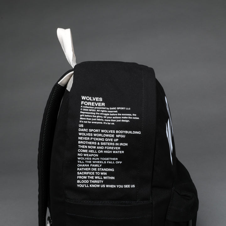 Wolves Everyday Backpack in Black/Tan