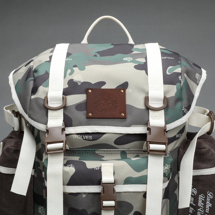 Wolves Club Traveler Backpack in Wolf Woodland Camo