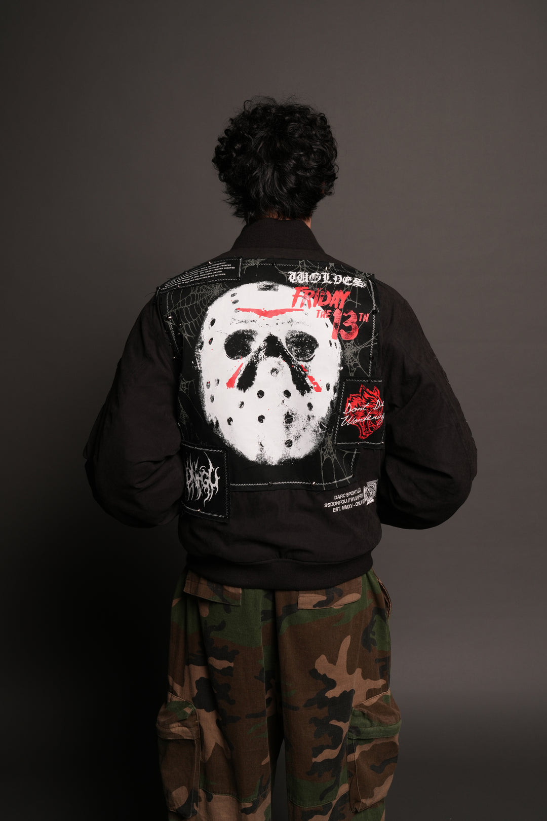 Jason Frvr Cloud Quilted Reversible Bomber Jacket In Black/Oxblood