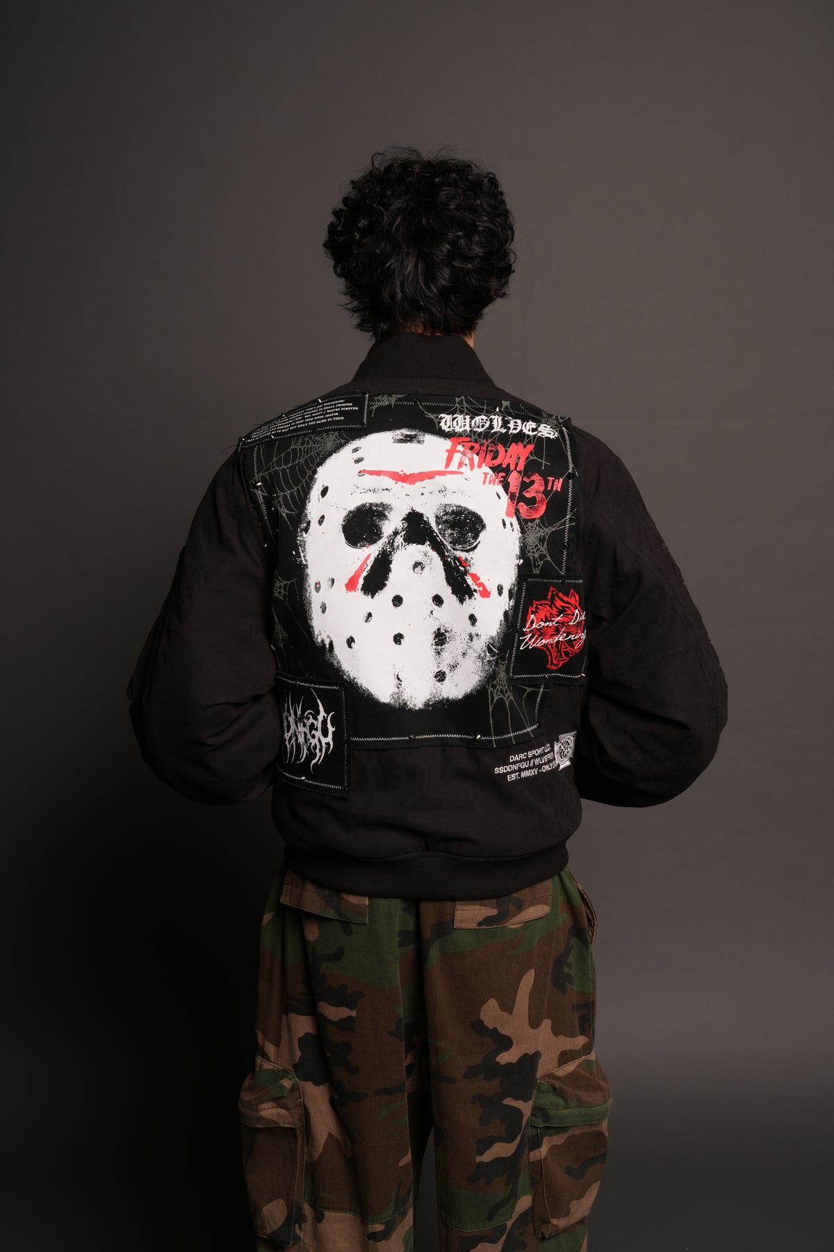 Jason Frvr Cloud Quilted Reversible Bomber Jacket In Black/Oxblood