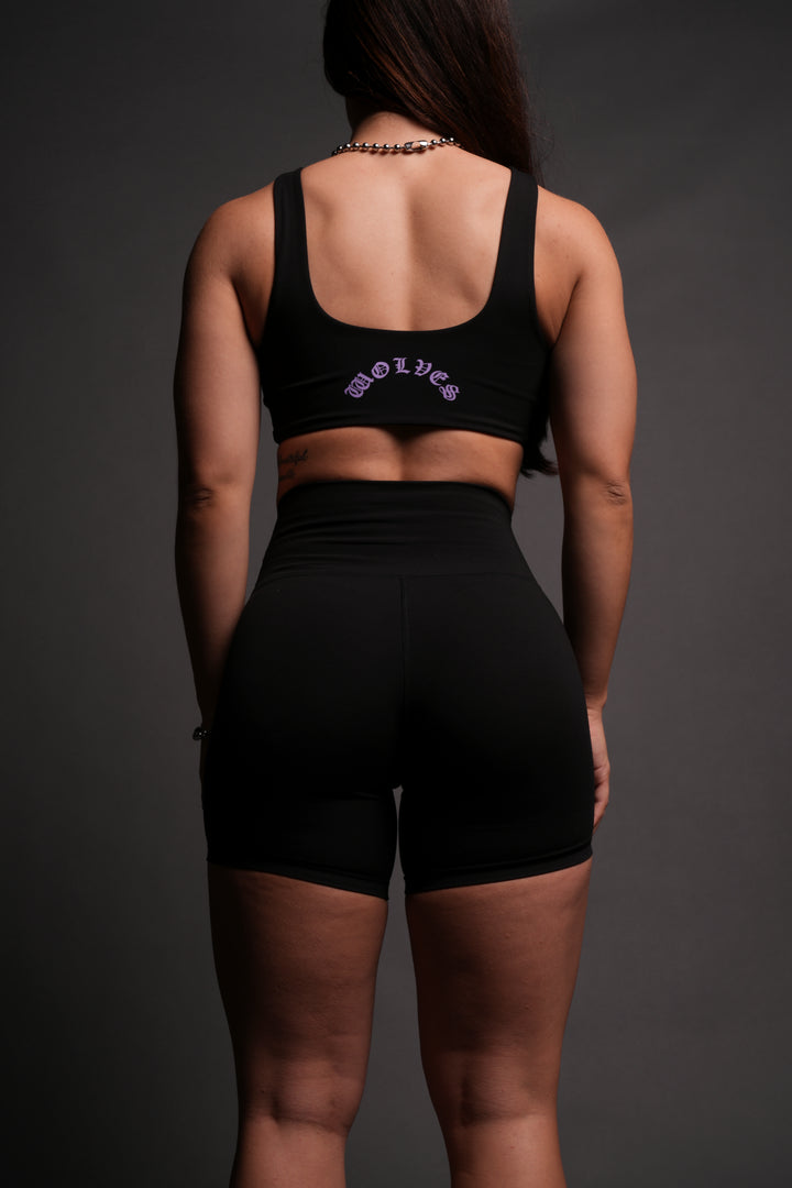 Wolves Forever "Energy" Training Shorts in Black/Purple