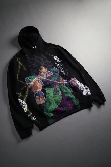 Broly "Side-By-Side" Pierce Hoodie in Black