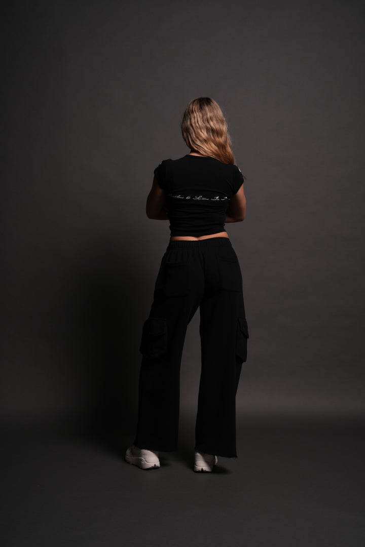 Wolves Gym V2 "Baby" Tee in Black