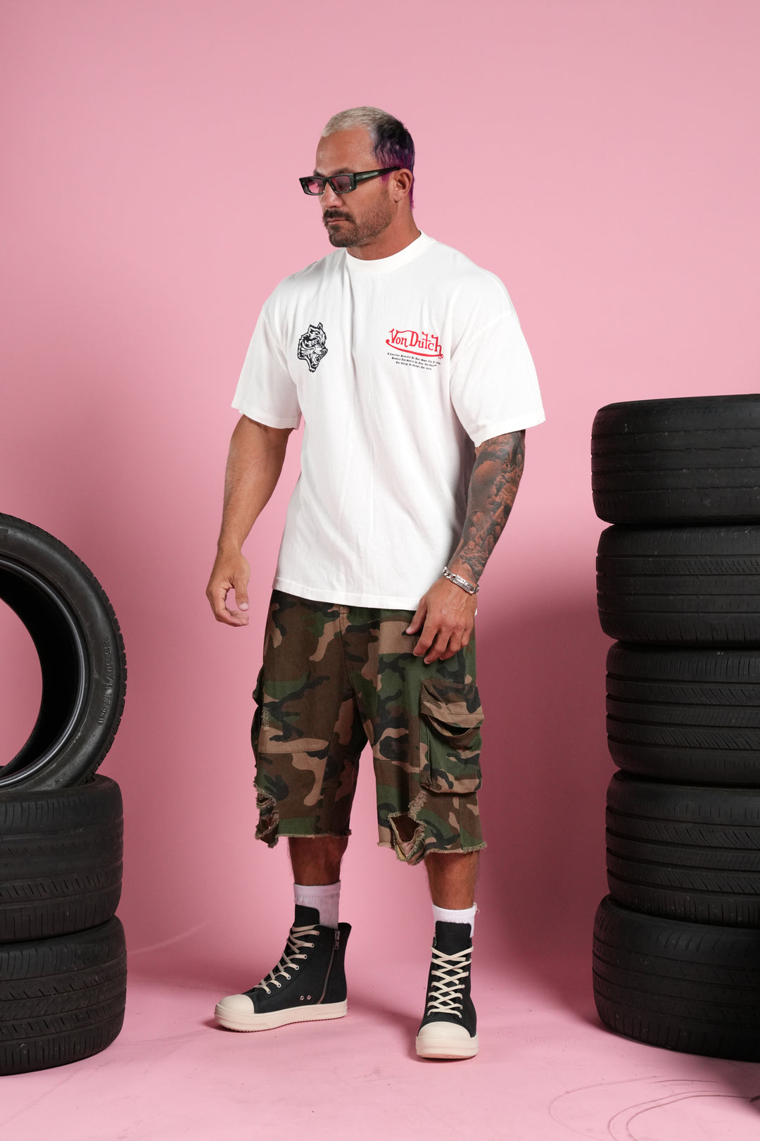 Eye of the Beholder Premium Oversized Tee in Cream