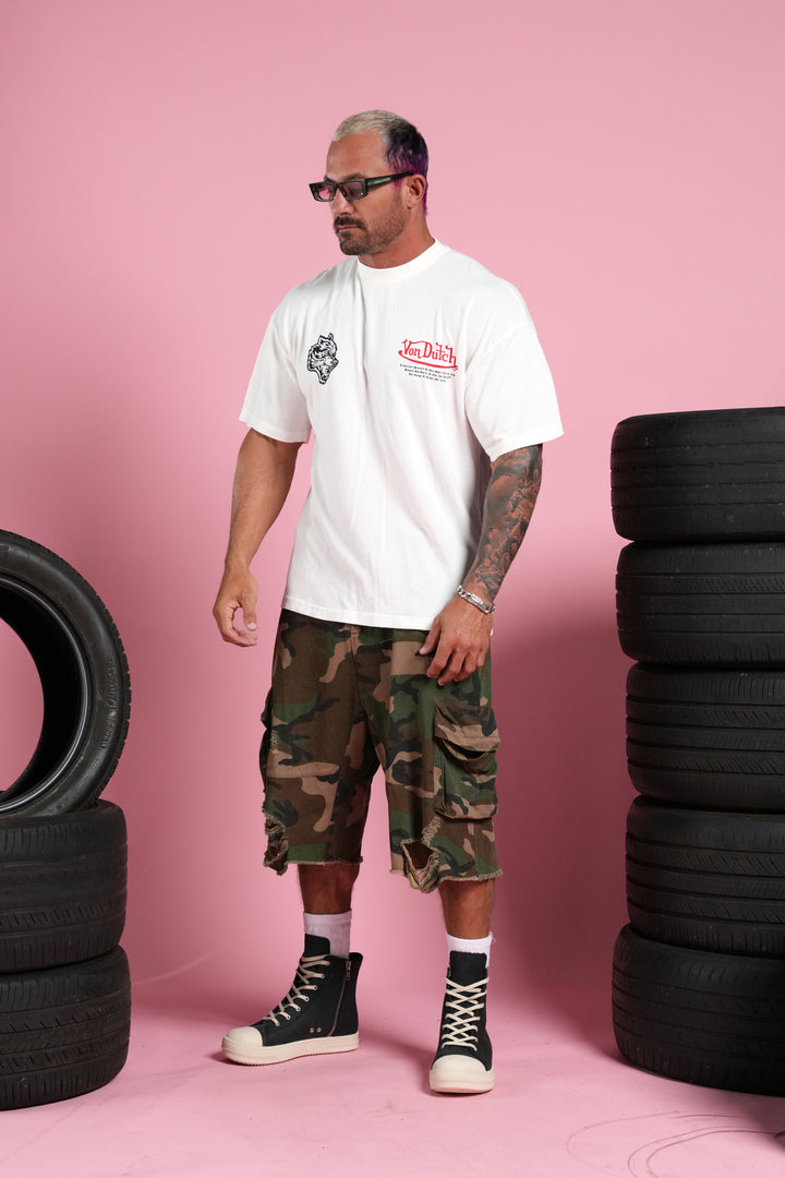 Eye of the Beholder Premium Oversized Tee in Cream