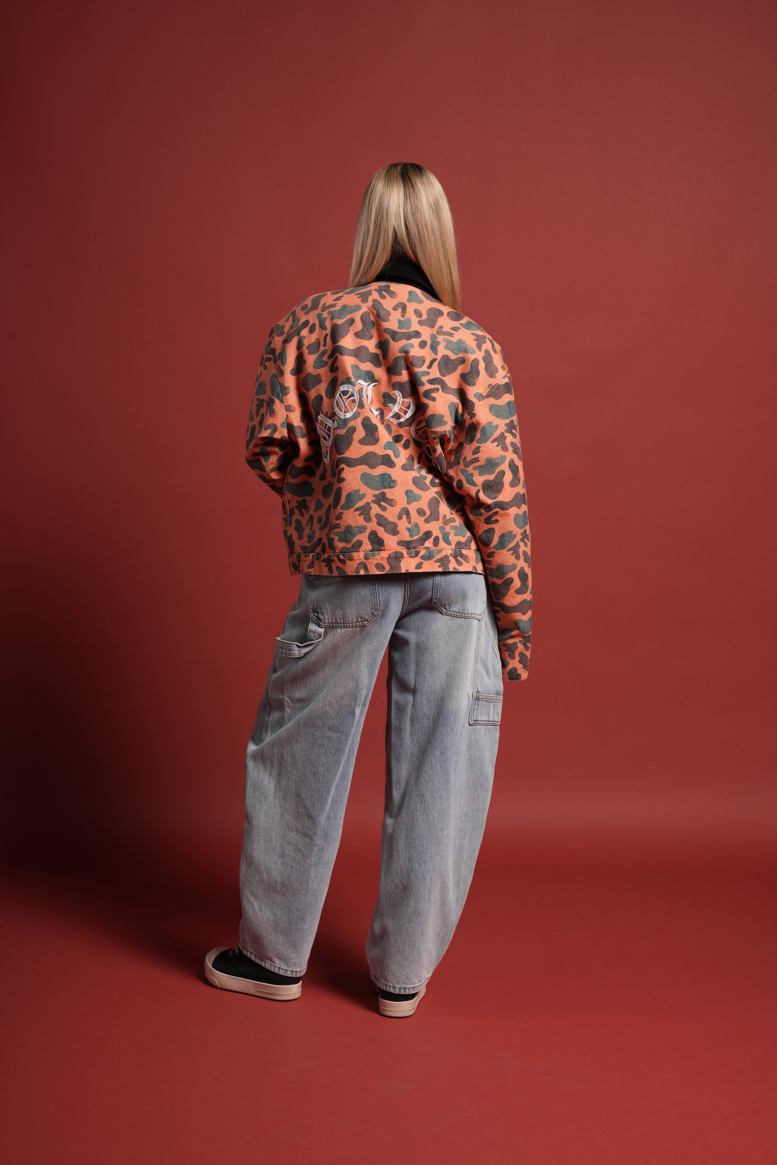 VD Chopper Earl Jacket in DSVD Orange Spot Camo