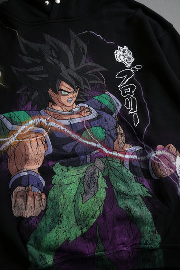 Broly "Side-By-Side" Pierce Hoodie in Black