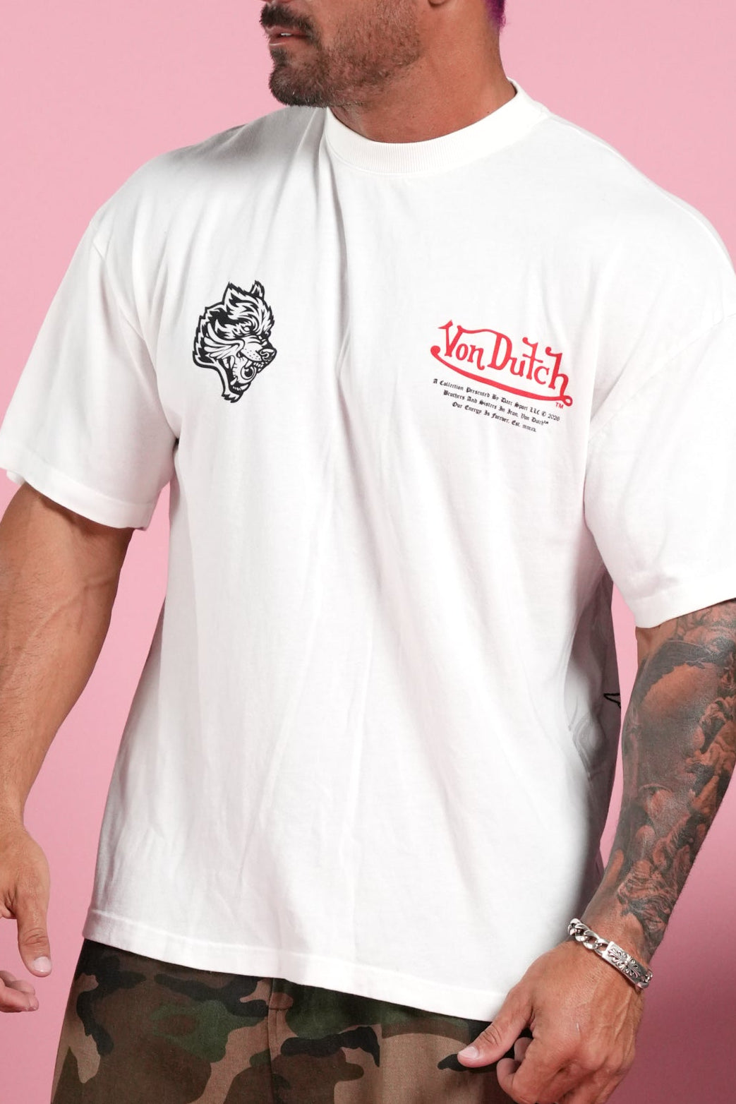 Eye of the Beholder Premium Oversized Tee in Cream