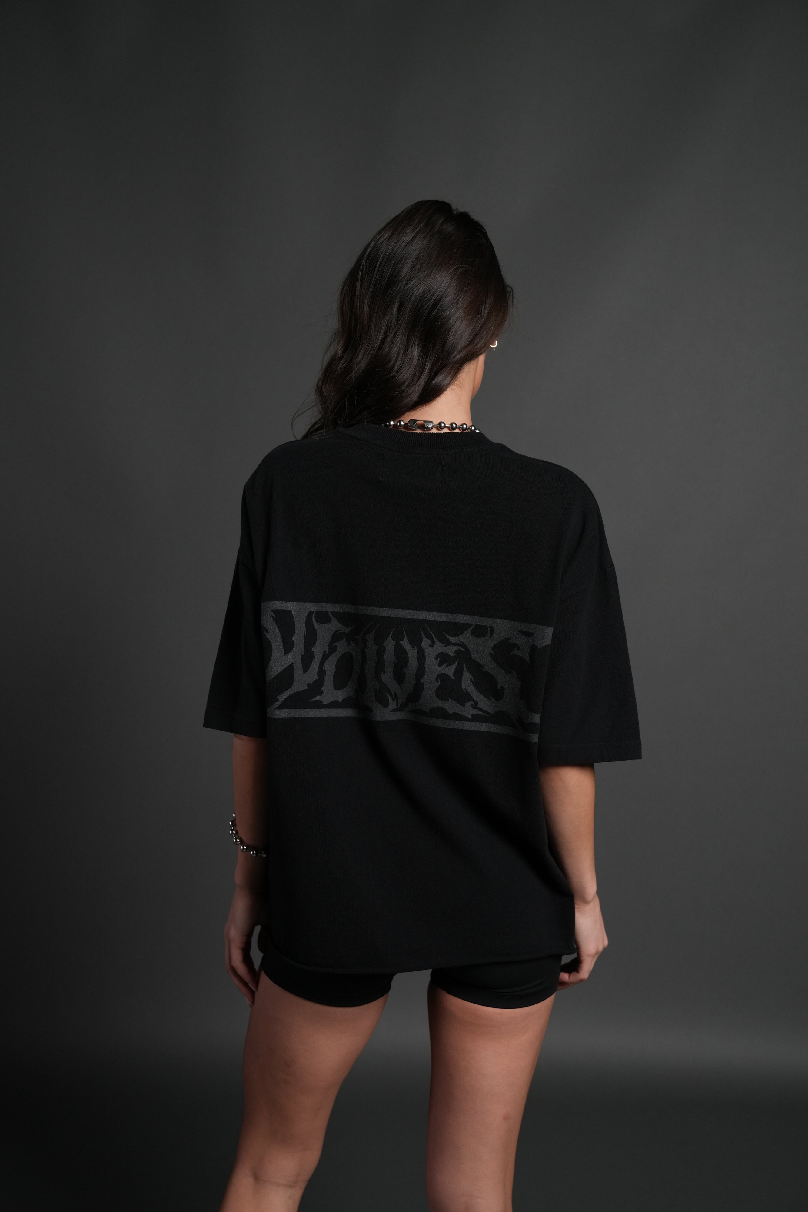 Punisher Grunge Mid-Length Raw Hem Tee in Black – DarcSport