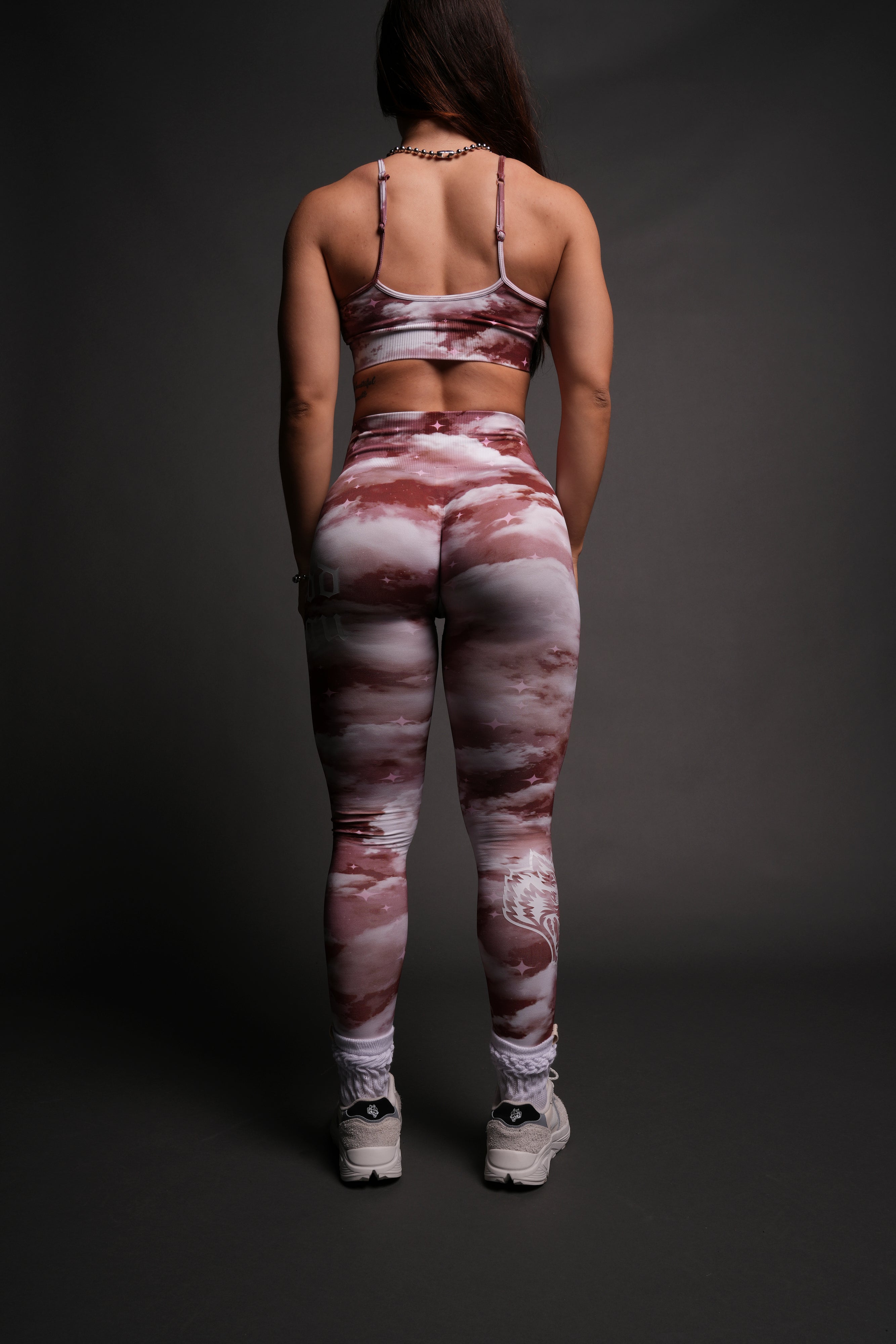 SSDDNFGU "Everson Seamless" Scrunch Leggings in Canyon Rust Desert Night Sky