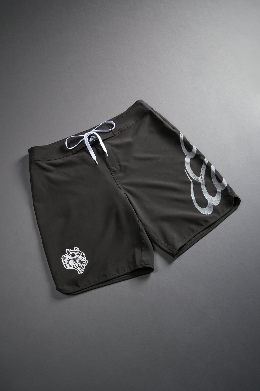 Wolves Flame No Weapon Stage Shorts in Wolf Gray/White