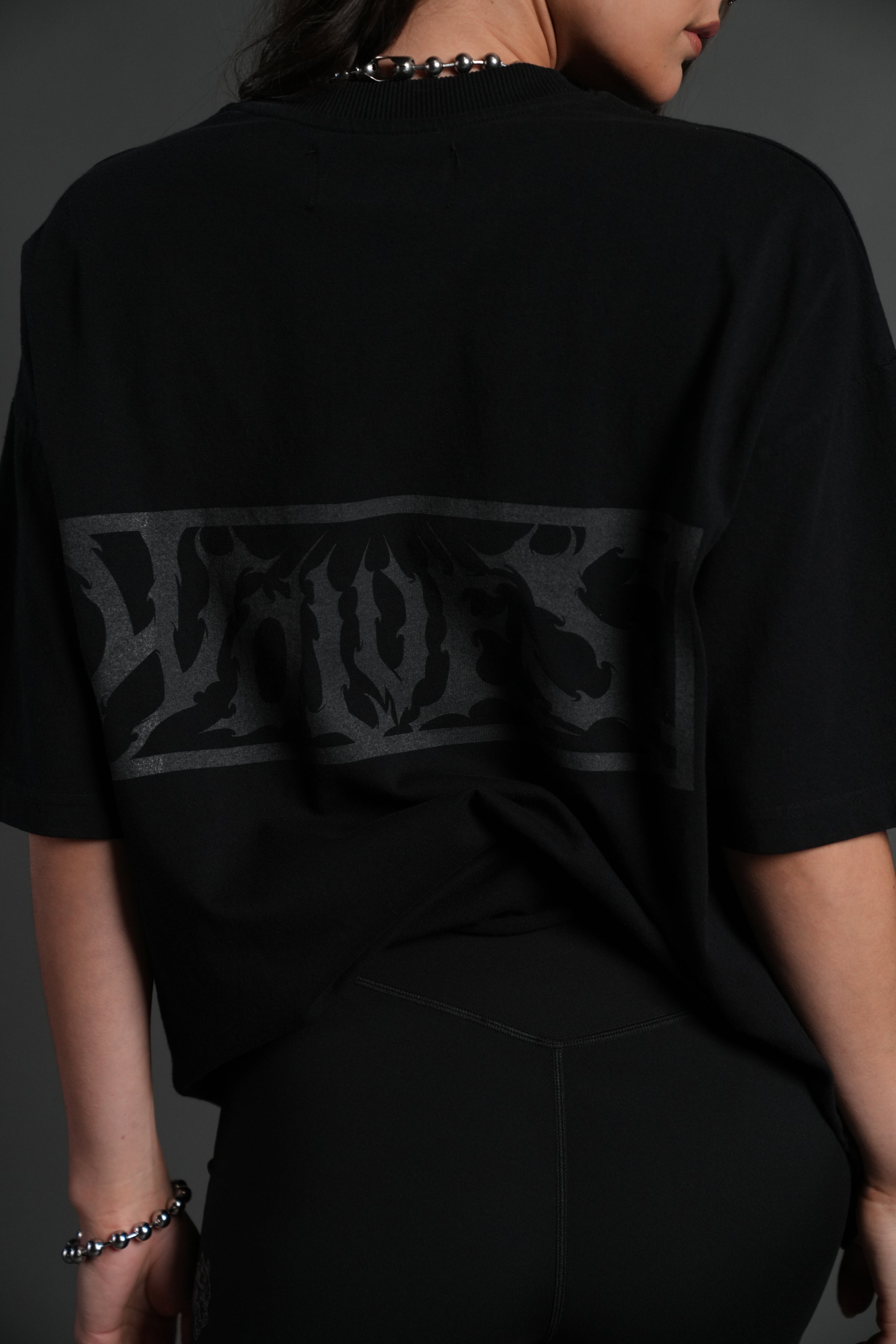 Punisher Grunge Mid-Length Raw Hem Tee in Black – DarcSport